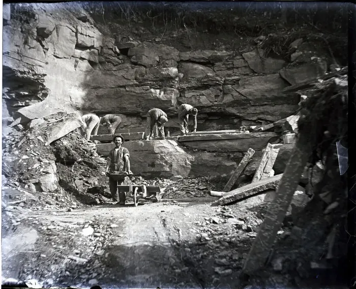 Framed Print : Surface Mining Late 19Th Century Framed Print : Surface Mining Late 19Th Century