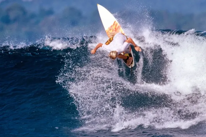 Framed Print : Surfing at Pulau Panaitan