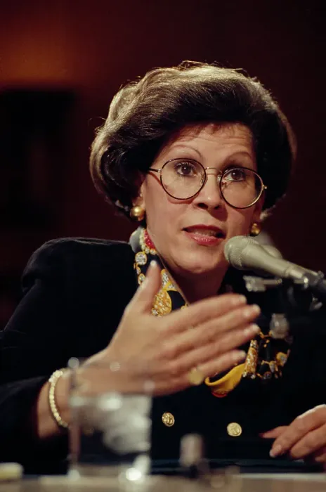 Framed Print : Surgeon General Dr. Antonia Novello Testifying Before Senate Framed Print : Surgeon General Dr. Antonia Novello Testifying Before Senate