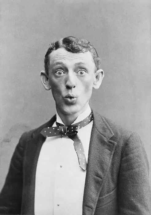 Framed Print : Surprised Man