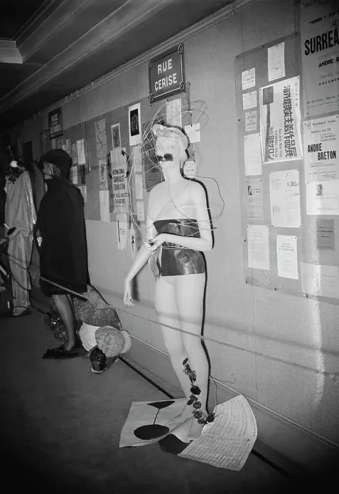 Framed Print : Surrealist Mannequin Display