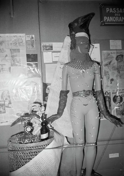 Framed Print : Surrealist Mannequin Display