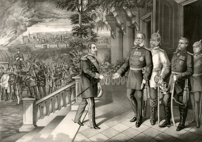 Framed Print : The Surrender of Napoleon III, September 2, 1870 Framed Print : The Surrender of Napoleon III, September 2, 1870