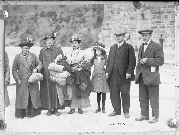 Framed Print : Survivors of the Lusitania Disaster