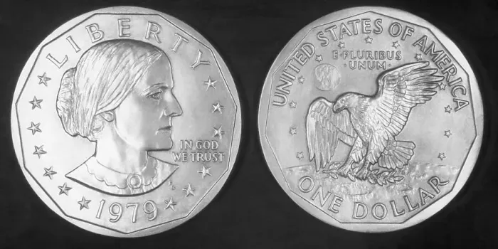 Framed Print : Susan B. Anthony Dollar
