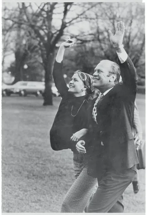 Framed Print : Susan and Gerald Ford Waving Framed Print : Susan and Gerald Ford Waving