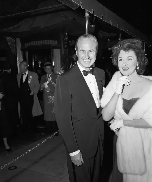 Framed Print : Susan Hayward and Hugh French Framed Print : Susan Hayward and Hugh French