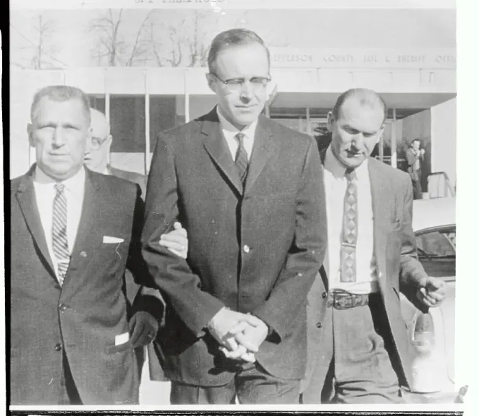 Framed Print : Suspect Being Taken to His Trial Framed Print : Suspect Being Taken to His Trial