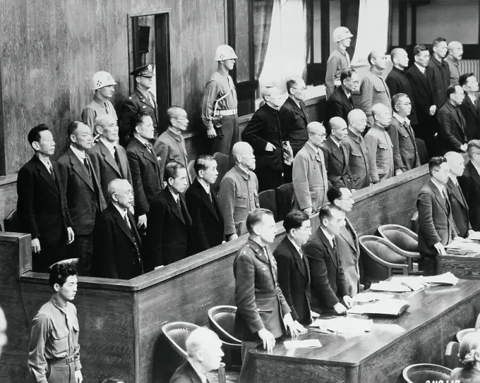 Framed Print : Suspected War Criminals in Japanese Court Framed Print : Suspected War Criminals in Japanese Court