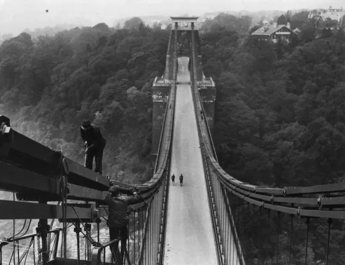 Framed Print : Suspension Bridge Framed Print : Suspension Bridge