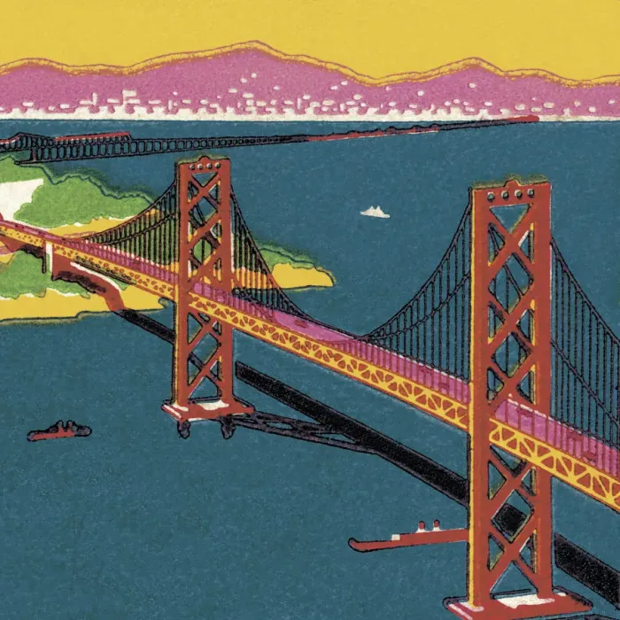 Framed Print : Suspension Bridge Framed Print : Suspension Bridge