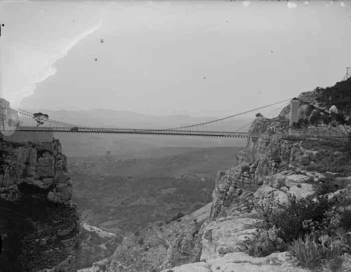 Framed Print : Suspension Bridge Framed Print : Suspension Bridge