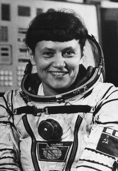 Framed Print : Svetlana Savitskaya Wearing a Space Suit Framed Print : Svetlana Savitskaya Wearing a Space Suit