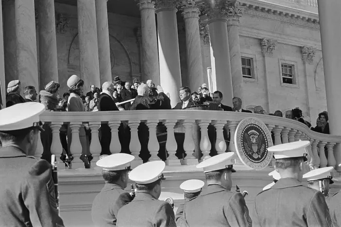 Framed Print : Swearing In of Kennedy Framed Print : Swearing In of Kennedy