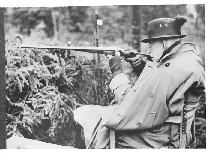 Framed Print : Sweden's King Gustaf Pointing Rifle Framed Print : Sweden's King Gustaf Pointing Rifle