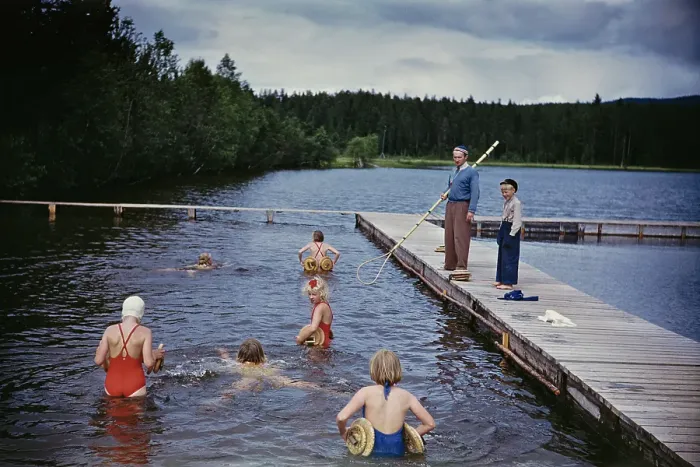 Framed Print : Swedish Swimmers Framed Print : Swedish Swimmers