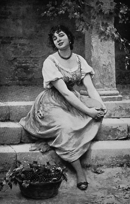 Framed Print : Sweet grapes, grape seller in Naples, Italy, sitting on a staircase with a basket of grapes, 1898, Historic, digital reproduction of an original 19th century print, original date unknown Framed Print : Sweet grapes, grape seller in Naples, Italy, sitting on a staircase with a basket of grapes, 1898, Historic, digital reproduction of an original 19th century print, original date unknown