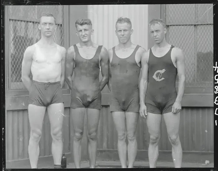 Framed Print : Swimmers Posing for Camera Framed Print : Swimmers Posing for Camera
