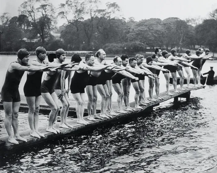 Framed Print : Swimming Club Preparing for Race Framed Print : Swimming Club Preparing for Race