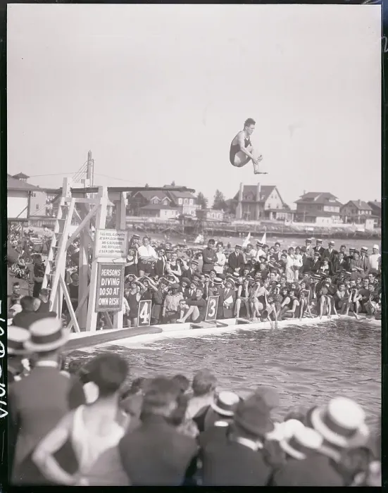 Framed Print : Swimming Competitor Diving into Water Framed Print : Swimming Competitor Diving into Water