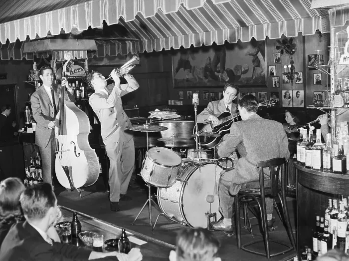 Framed Print : Swing Band Performing at Hickory House Framed Print : Swing Band Performing at Hickory House