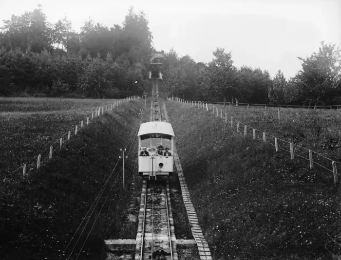 Framed Print : Swiss Funicular