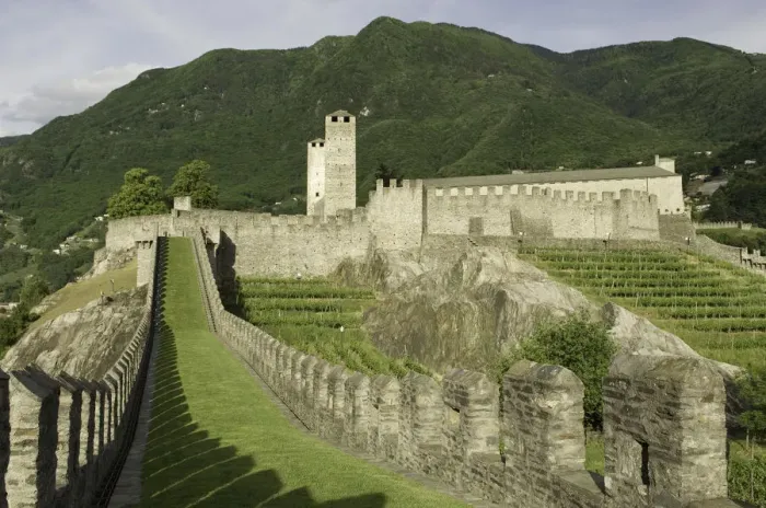 Framed Print : Switzerland, Ticino, Bellinzona, Castelgrande Framed Print : Switzerland, Ticino, Bellinzona, Castelgrande