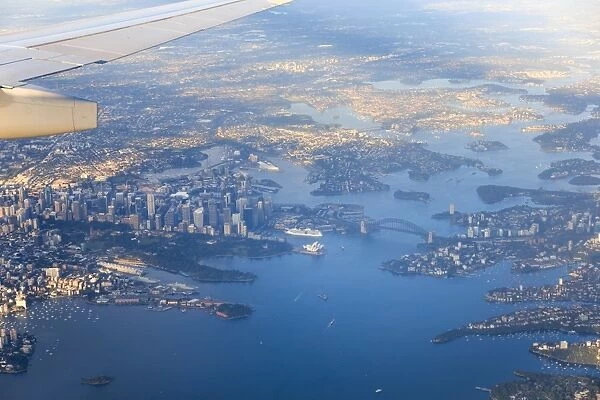 Sydney aerial sunrise