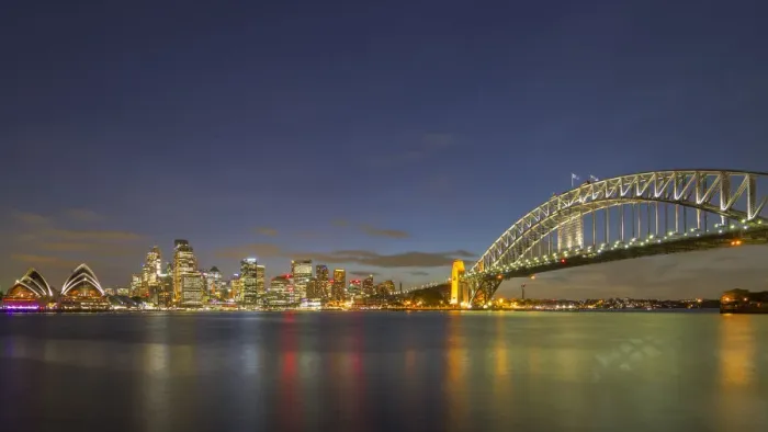 Framed Print : Sydney City at twilight time, Australia Framed Print : Sydney City at twilight time, Australia