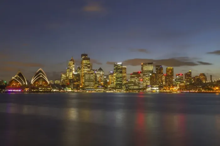Framed Print : Sydney City at twilight time, Australia