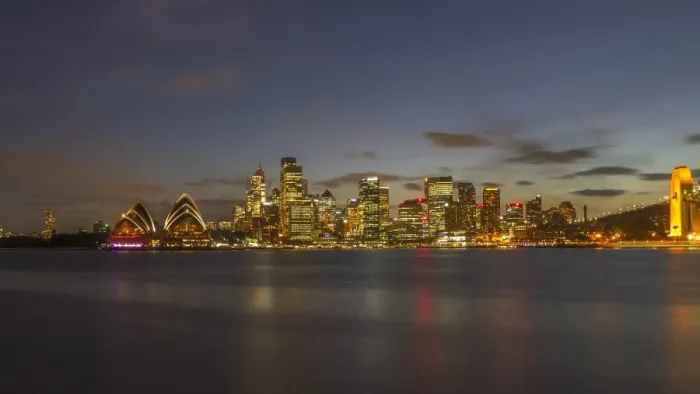 Framed Print : Sydney City at twilight time, Australia Framed Print : Sydney City at twilight time, Australia