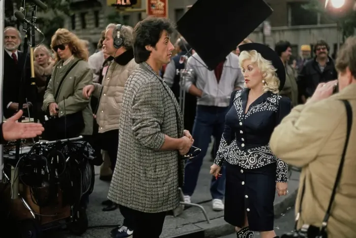 Framed Print : Sylvester Stallone And Dolly Parton Filming Rhinestone Framed Print : Sylvester Stallone And Dolly Parton Filming Rhinestone