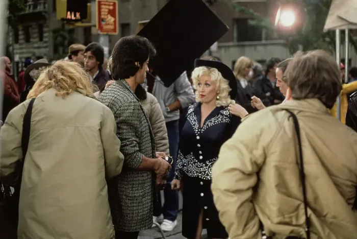 Framed Print : Sylvester Stallone And Dolly Parton Filming Rhinestone Framed Print : Sylvester Stallone And Dolly Parton Filming Rhinestone
