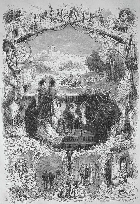 Framed Print : Symbolic photo for the hunt for the sight in 1869, France, Historic, digitally restored reproduction of an original from the 19th century, exact original date unknown Framed Print : Symbolic photo for the hunt for the sight in 1869, France, Historic, digitally restored reproduction of an original from the 19th century, exact original date unknown