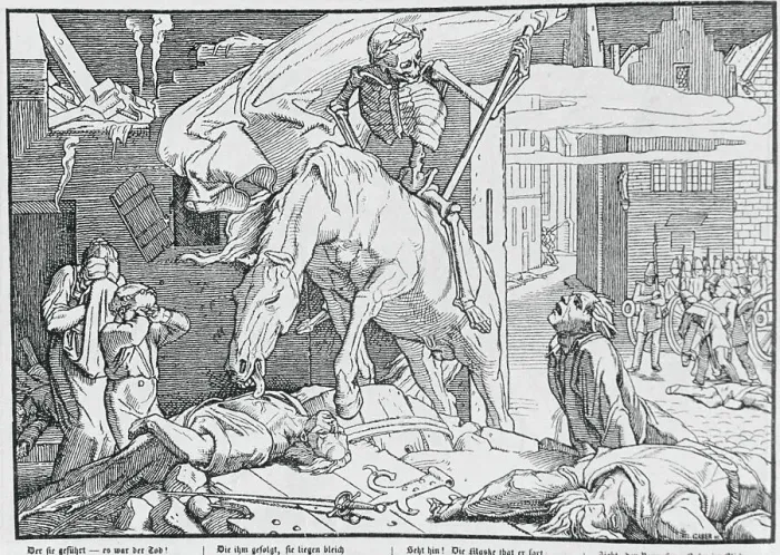 Framed Print : Symbolic Skeleton Attacking Civilians Framed Print : Symbolic Skeleton Attacking Civilians