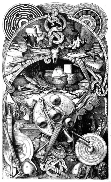 Framed Print : Symbols of the Norse culture of the Stone Age and Bronze Age Framed Print : Symbols of the Norse culture of the Stone Age and Bronze Age