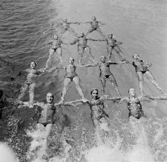 Framed Print : Synchronized Swimming