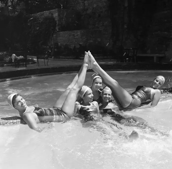 Framed Print : Synchronized Swimming