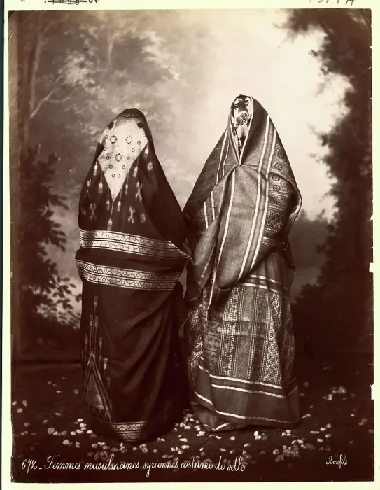 Framed Print : Syrian Women In Traditional Outfit Framed Print : Syrian Women In Traditional Outfit