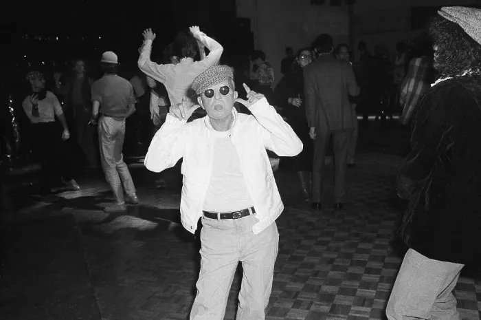 Framed Print : T. Capote Makes Faces On Dancefloor Framed Print : T. Capote Makes Faces On Dancefloor