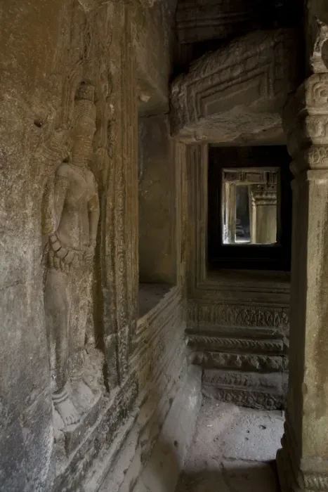 Framed Print : Ta Prohm Relief