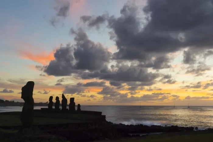 Framed Print : Tahai - Easter Island Framed Print : Tahai - Easter Island