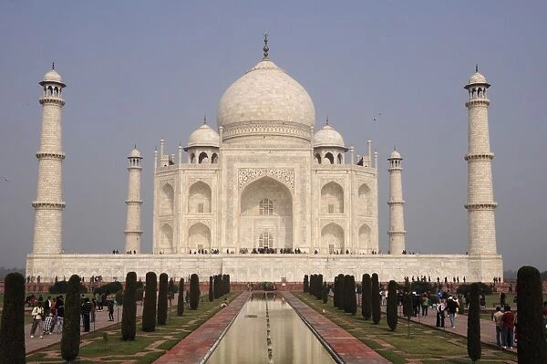Taj Mahal. Front view of taj mahal