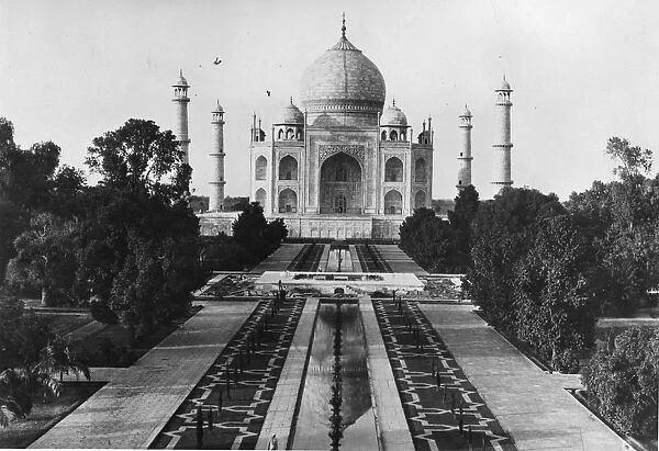 Taj Mahal. circa 1940: The Taj Mahal at Agra, a mausoleum for Mumtaz Mahal