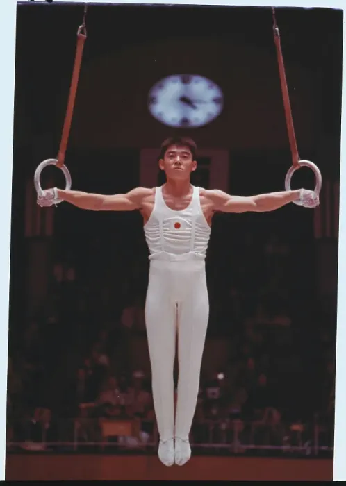 Framed Print : Takuji Hayata Performing Flying Rings Event Framed Print : Takuji Hayata Performing Flying Rings Event