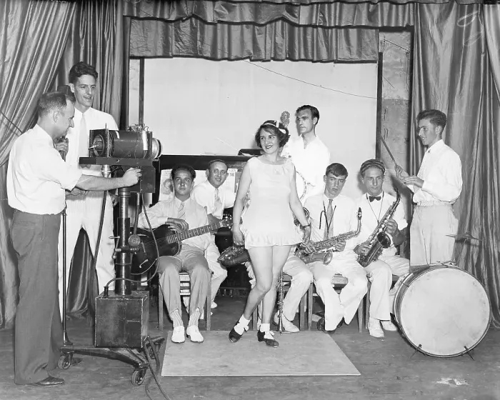 : Talent Show and Cameraman for Early TV Test : Talent Show and Cameraman for Early TV Test