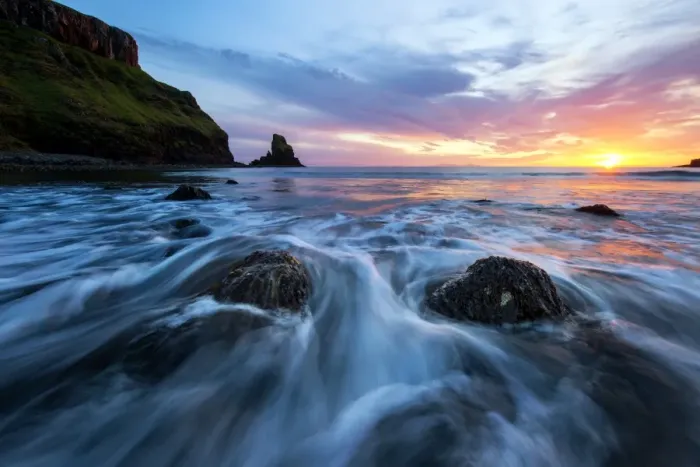 Framed Print : Talisker Beach in the sunset time, Isle of Skye Framed Print : Talisker Beach in the sunset time, Isle of Skye