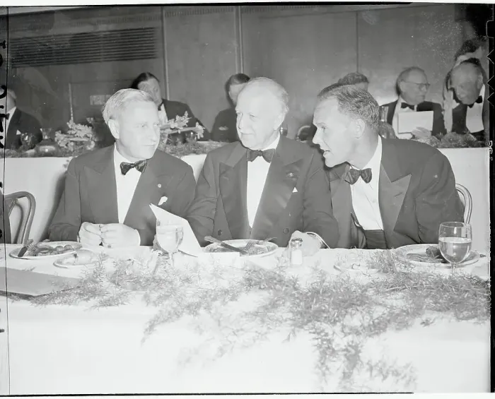 Framed Print : Talking at Fund Dinner Framed Print : Talking at Fund Dinner