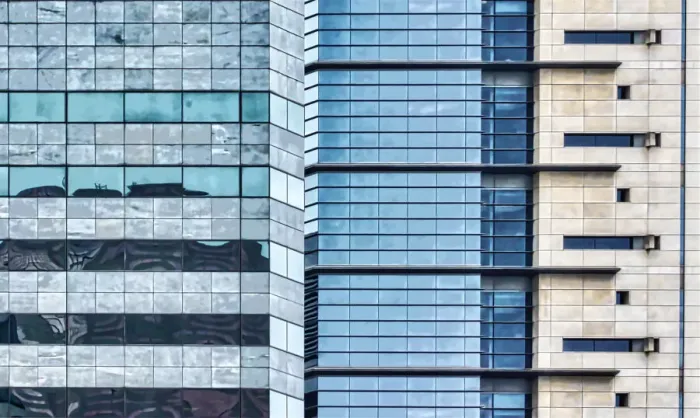 Framed Print : Two Tall Buildings Framed Print : Two Tall Buildings