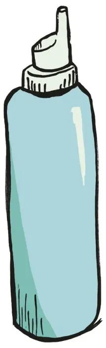 Framed Print : Tall light blue bottle with dispenser top Framed Print : Tall light blue bottle with dispenser top